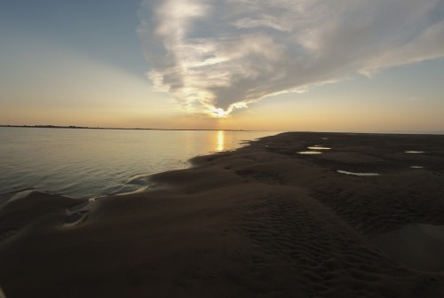 coucher de soleil sur l'estuaire
